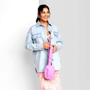 Wild fable oversized jean jacket medium